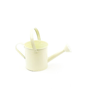 4A Arrosoir en zinc couleur crème | Dimensions 14,5 x 14,5 centimètres | Par lot de 4 pièces