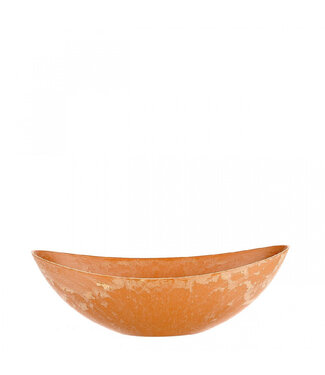 4A Bac à fleurs en plastique mélamine couleur terre cuite en forme de bateau | Dimensions 39 x 12 x 13 centimètres | Par 12 pièces