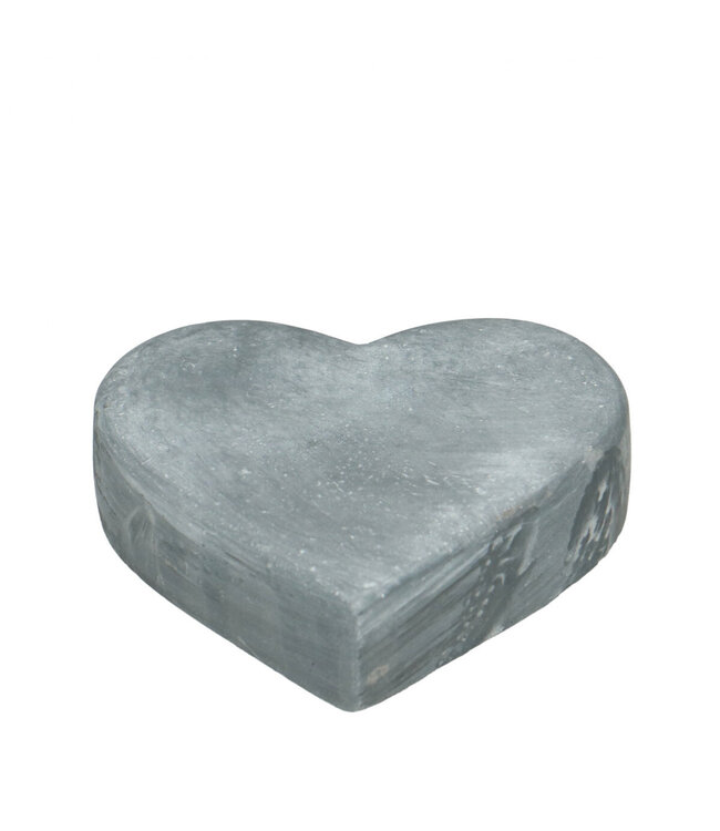 Liefde Deco keramiek hart d20*4cm ( x 2 )