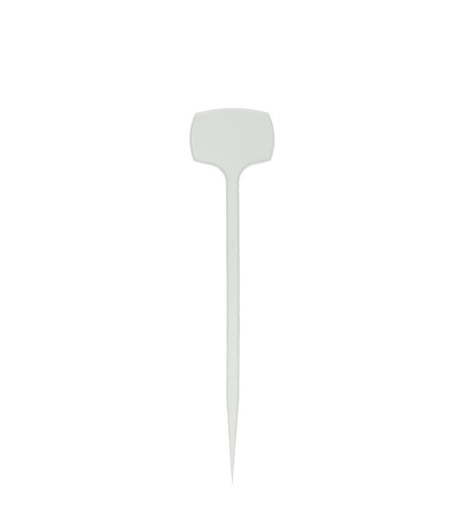 Naturelle étiquette blanche droite | Longueur 25 centimètres | Commande par 50 pièces