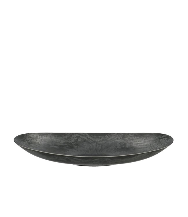 Assiette en mélamine plastique gris | Dimensions 30 x 15 x 5 centimètres | Commande par 12 pièces