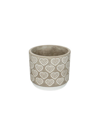 4A Grey ceramic Adore | Size 14 x 12.5 centimetres | Per 6 pieces