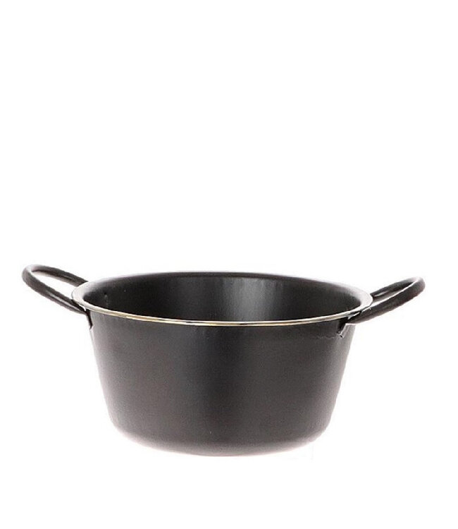 Black Zinc Bowl | Size 19 x 9.5 centimetres | Available to order in sets of 10