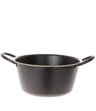 4A Bol en zinc noir | Dimensions 21,5 x 10 centimètres | Par 8 pièces
