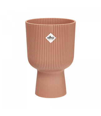 4A Pot de fleurs en plastique rose avec pied Vibes | Diamètre 14 centimètres | Hauteur 21 centimètres | Par 4 pièces