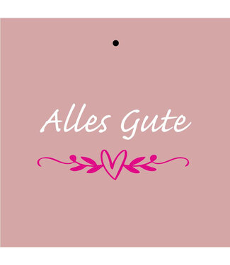 4A Labels Kaart 7*7cm x20 Alles Gute ( x 1 )