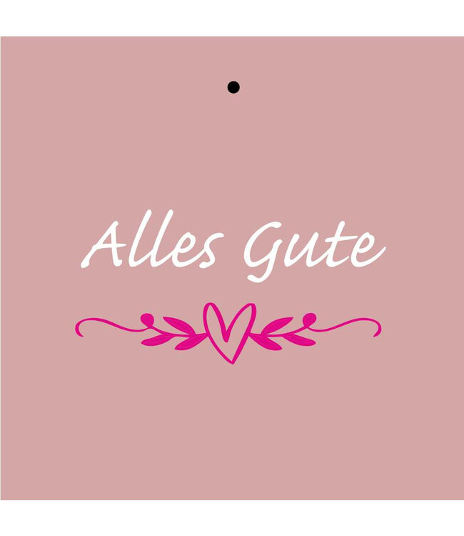 Labels Kaart 7*7cm x20 Alles Gute ( x 1 )