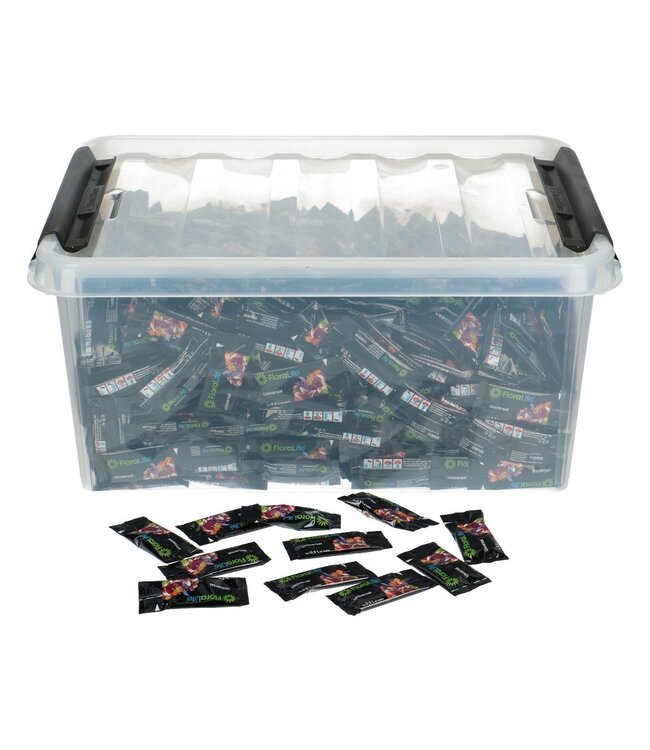Soin Floralife Clear Nourriture pour fleurs 1-2 litres | Contenu 1 000 sachets | Disponible à l'unité