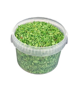 QC Wood chips 3 ltr bucket Light Green ( x 1 )