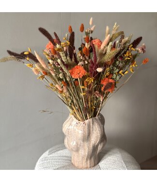 MyFlowers Bouquet de fleurs séchées "Ambiance d'Automne" | Longueur ± 65 centimètres | Par pièce