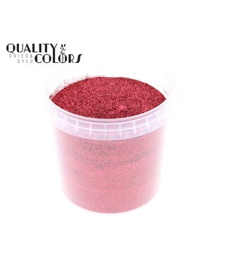 QC Laser Rote Glitzer in wiederverwendbarem Eimer | 400 Gramm pro Eimer | Glitzergröße 1/64 - 0,6 mm - 15 Hex | Pro Stück