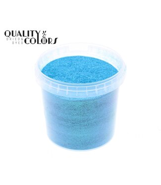 QC Lake Blauw Paillettes Irisées dans un seau réutilisable | 400 grammes par seau | Taille des paillettes 1/64 - 0,6 mm - 15 Hex | À l'unité