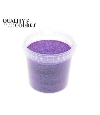 QC Lila Paillettes dans un seau réutilisable | 400 grammes par seau | Taille des paillettes 1/64 - 0,6 mm - 15 Hex | À l'unité