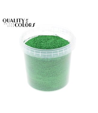 QC Laser Paillettes Vertes dans un seau réutilisable | 400 grammes par seau | Taille des paillettes 1/64 - 0,6 mm - 15 Hex | À l'unité