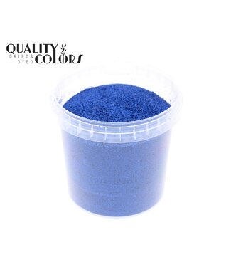 QC Paillettes Bleues Laser dans un seau réutilisable | 400 grammes par seau | Taille des paillettes 1/64 - 0,6 mm - 15 Hex | À l'unité