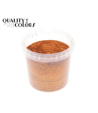 QC Paillettes Orange dans un seau réutilisable | 400 grammes par seau | Taille des paillettes 1/64 - 0,6 mm - 15 Hex | Par pièce