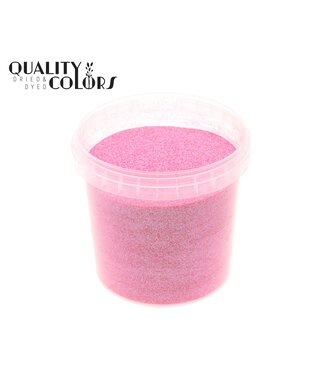 QC Paillettes Rose Blush dans un seau réutilisable | 400 grammes par seau | Taille des paillettes 1/64 - 0,6 mm - 15 Hex | À l'unité