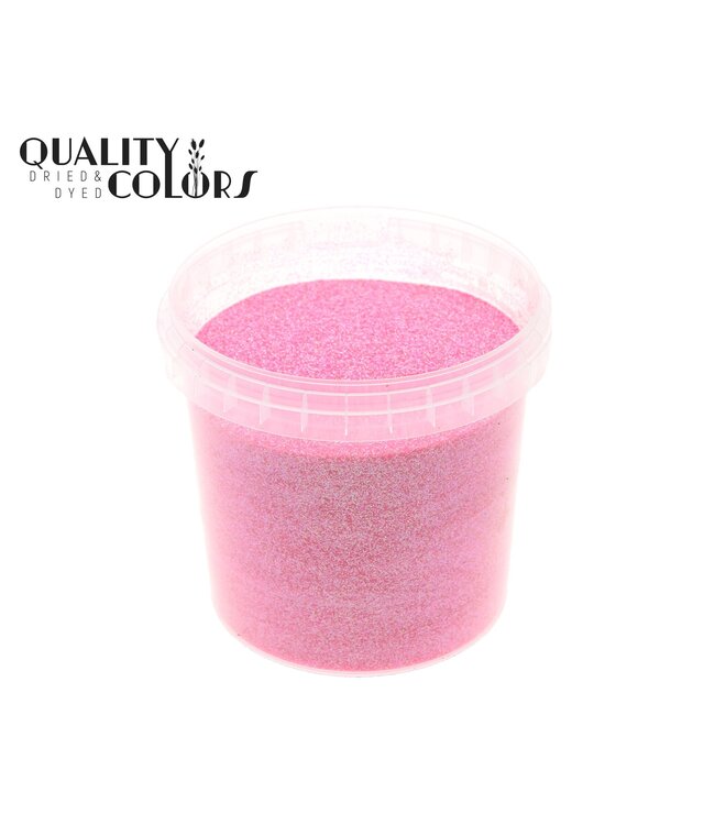 Paillettes Rose Blush dans un seau réutilisable | 400 grammes par seau | Taille des paillettes 1/64 - 0,6 mm - 15 Hex | À commander à l'unité