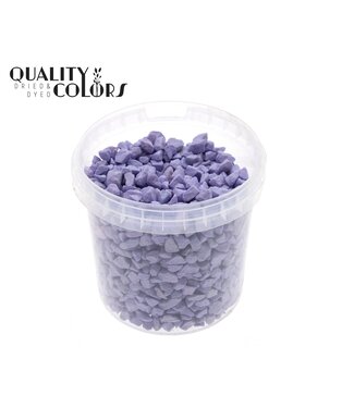 QC Galets décoratifs lilas dans des seaux réutilisables | Taille 9 - 13 millimètres | 1 litre par seau | Par 6 seaux