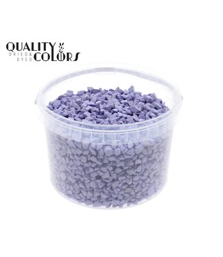 QC Galets décoratifs violets dans un seau réutilisable | Taille 9 - 13 millimètres | 3 litres par seau | Par seau