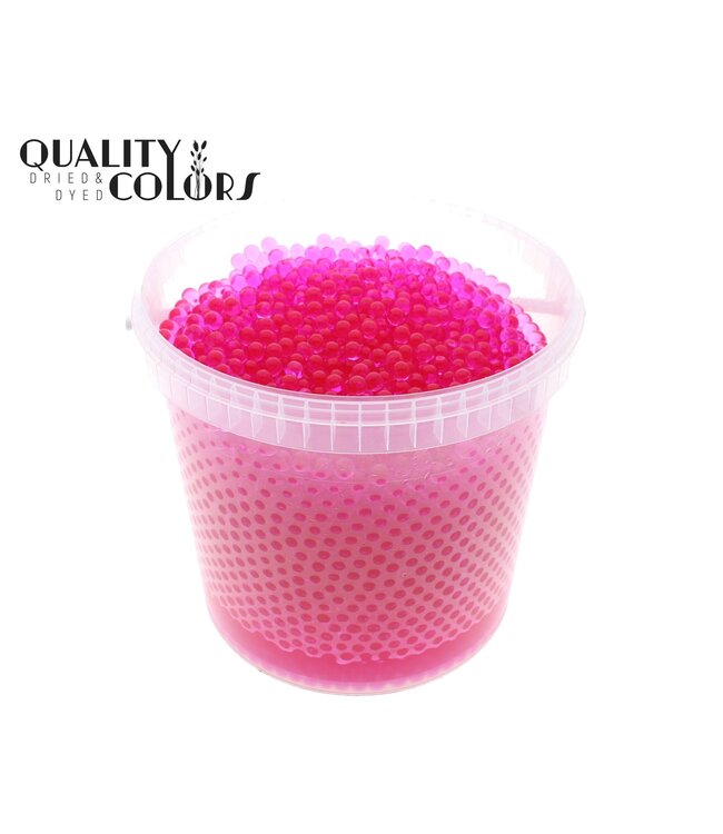 Perles d'eau roses dans un seau réutilisable | 10 litres par seau | taille des billes ± 1 centimètre | Prêt à l'emploi | À commander par seau