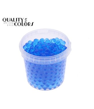 QC Perles d'eau bleues dans des seaux réutilisables | 1 litre par seau | taille des billes ± 1 centimètre | Prêt à l'emploi | Par 6 seaux