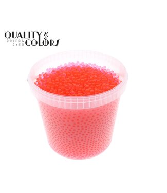 QC Perles d'eau rouges dans un seau réutilisable | 10 litres par seau | taille des billes ± 1 centimètre | Prêt à l'emploi | Par seau
