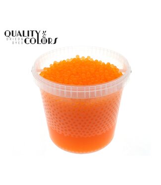 QC Perles d'eau orange dans un seau réutilisable | 10 litres par seau | taille des billes ± 1 centimètre | Prêt à l'emploi | Par seau