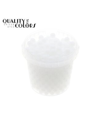 QC Perles d'eau blanches dans des seaux réutilisables | 1 litre par seau | taille des billes ± 1 centimètre | Prêt à l'emploi | Par 6 seaux