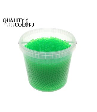 QC Perles d'eau vert clair dans un seau réutilisable | 10 litres par seau | taille des billes ± 1 centimètre | Prêt à l'emploi | Par seau