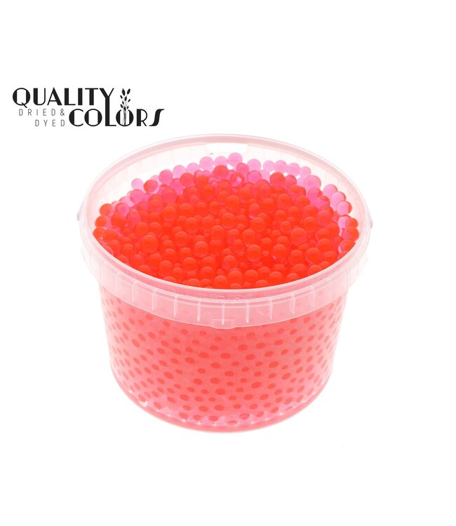 Perles d'eau rouges dans un seau réutilisable | 3 litres par seau | taille des billes ± 1 centimètre | Prêt à l'emploi | À commander par seau