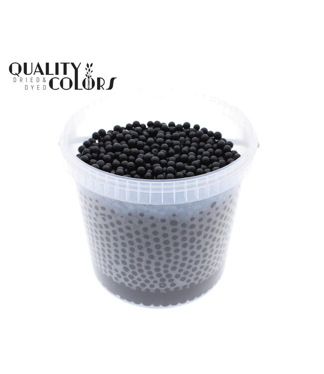 Perles d'eau noires dans un seau réutilisable | 10 litres par seau | taille des billes ± 1 centimètre | Prêt à l'emploi | À commander par seau