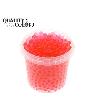 QC Perles d'eau rouges dans des seaux réutilisables | 1 litre par seau | taille des billes ± 1 centimètre | Prêt à l'emploi | Par 6 seaux