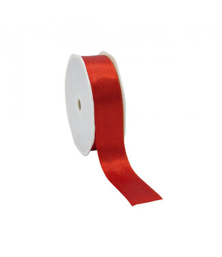 4A Red Christmas satin ribbon Luxury | Width 25 millimetres | Length 20 metres | Per piece