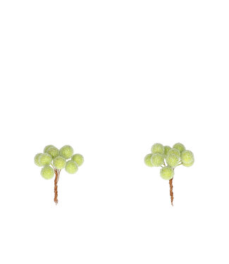 4A Matte Green Autumn Berry | Diameter 1 centimetre | Per 120 pieces
