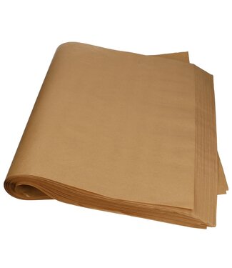 4A Feuille de papier kraft brun | Largeur 50 centimètres | Longueur 75 centimètres | 50 grammes/m² | Par 5 kilos