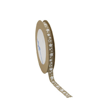 4A Christmas ribbon star | Width 10 millimetres | Length 15 metres | Per piece