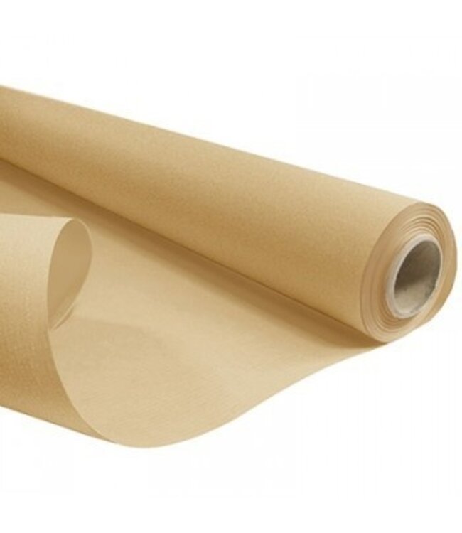 Papier brun en rouleau | Largeur 80 centimètres | Longueur 50 mètres | 60 grammes/m² | À commander à l'unité