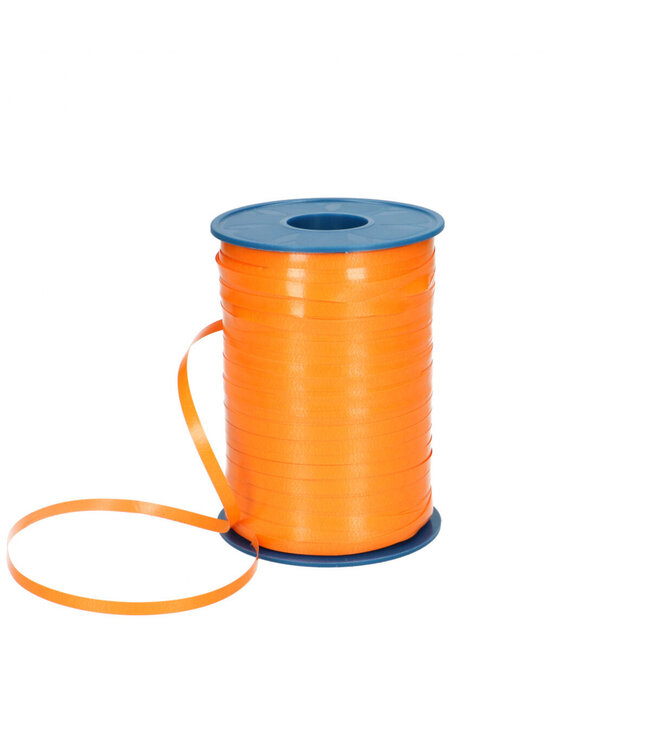 Ruban Frisé Orange | Largeur 5 millimètres | Longueur 500 mètres | À l'unité disponible