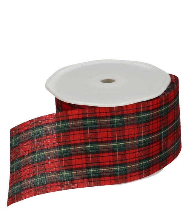 Christmas ribbon Check | Width 60 millimetres | Length 20 metres | Available per piece
