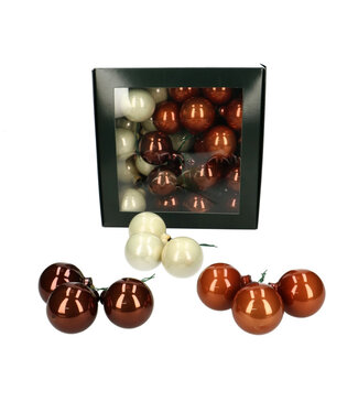 4A Mixed Colours Christmas bauble | Diameter 40 millimetres | Per 36 pieces | Per piece