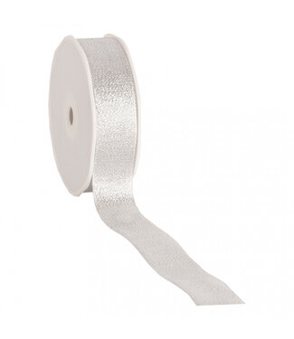 4A Silver-coloured ribbon Flare | Width 25 millimetres | Length 20 metres | Per piece