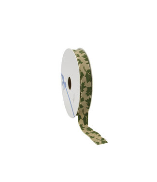 4A Dark Green Autumn Ribbon Autumn Leaf | Width 15 millimetres | Length 15 metres | Per piece