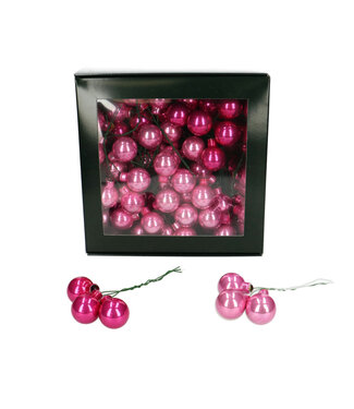4A Pink pearl-coloured Christmas bauble | Diameter 25 millimetres | Per 144 pieces