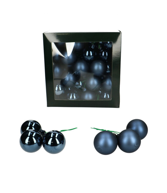Blue Christmas bauble | Diameter 40 millimetres | combined baubles | Available to order in sets of 36