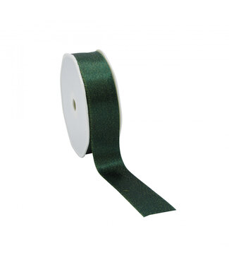4A Green Christmas satin ribbon Luxury | Width 25 millimetres | Length 20 metres | Per piece