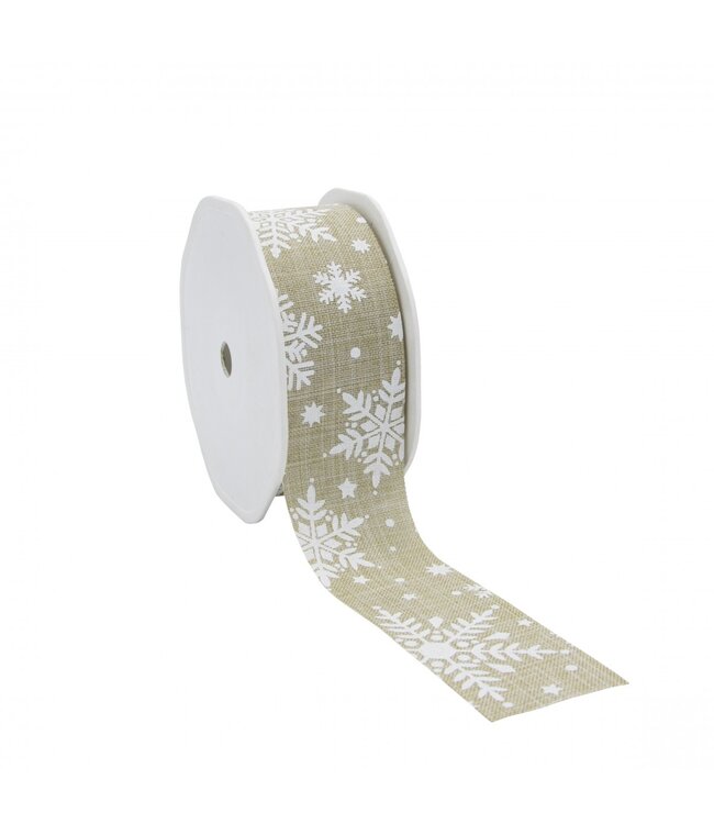 Christmas Ribbon Snowflake | Width 38 millimetres | Length 15 metres | Available per piece