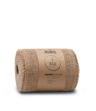 4A Light brown jute ribbon | Width 150 millimetres | Length 10 metres | stiff | Per piece