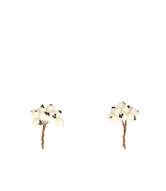 Natural White Autumn Berry | Diameter 1 centimetre | Available to order per 120 pieces