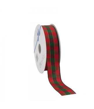 4A Christmas Ribbon Check | Width 25 millimetres | Length 15 metres | Per piece